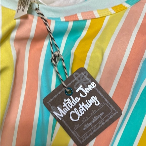 Matilda Jane Multicolor Swimsuit Top Sz Small - Picture 6 of 7